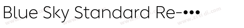 Blue Sky Standard Re字体转换